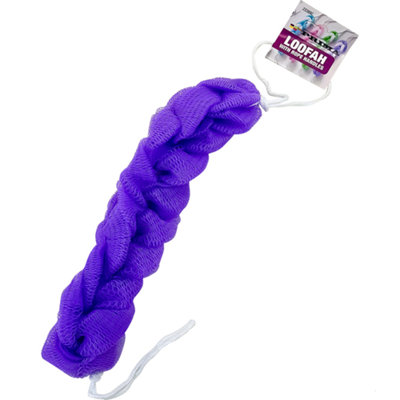 B&Q Pack Of 10 Mesh Loofah Body Cleaning Sponge Bath & Shower Puff Sponges Scrubbing