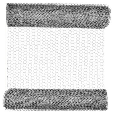 Galvanised Wire Garden Patio Netting Fencing Mesh 50mm Outdoor 0.9M X 10M Fence Wiring Farmers Structure Multi Purpose from B&Q