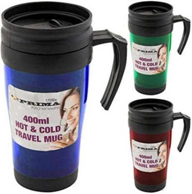 400Ml Hot & Cold Travel Mug Warm Coffee Tea Drink Portable Outdoor Thermal Cup Flask from B&Q