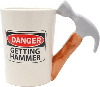 - Danger Getting Hammer Mug For Tea Coffee Hot Chocolate Hot & Cold Drinks Gift For Someone Special