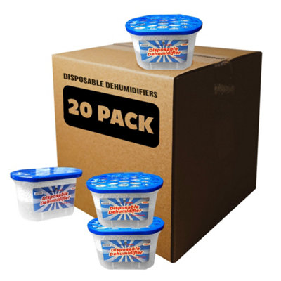B&Q Pack Of 20 Dehumidifier Condensation Remover Absorber Mildew Dehumidifiers Helps Stop Damp Mould Moisture In Home Kitchen Bedroom