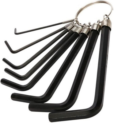 Marksman 8Pc Heavy Duty Hex Key Set Allen Key Set Key Ring Hand Tool Diy 1.5-6mm from B&Q