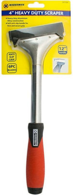 Marksman Heavy Duty Scraper Paint Wallpaper Floor Grip Handle Hand Tool Workshop 4 Inch from B&Q