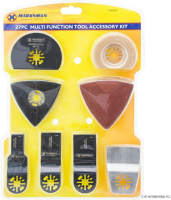Marksman 27Pc Multi Function Oscillating Tool Accessory Set For Sanding Grinding from B&Q