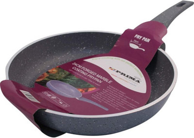 Non Stick Frying Pan Cooking Kitchen Handle Stir Cook Marble Coated 24Cm from B&Q