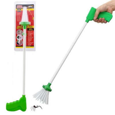 Spider Bug Catcher Humane Insects Removing Bugs Reach Home Grabber Trap Easy Indoor 65Cm Long Handle Safely Remove Insect & Bug from B&Q