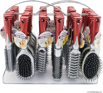 Set Of 6 Assorted Hair Styling Brushes Hairdressing Salon Women Brush Comb