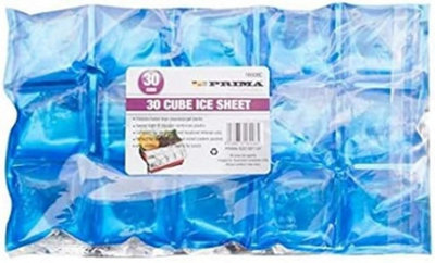 Ice Cube Sheets Pack 120 Part Freezer Bar Frozen Plastic Cold Drinks from B&Q
