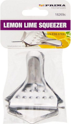 Set Of 2 Stainless Steel Lemon Lime Squeezer Set Zester Juicer from B&Q