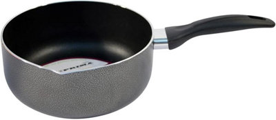  - Non Stick Milk Pan Cookware Black Stir Kitchen Handle Cooking Heating 20Cm