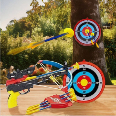Kids Archer Set With Arrows Target Toy Gun Archery Xmas Gift Shooting Game from B&Q
