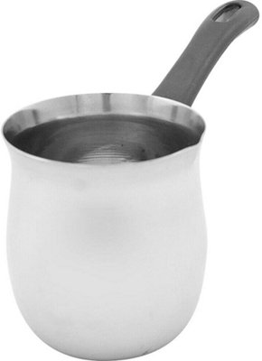 Turkish Style Coffee Warmer Kitchen Tea Milk Pouring Handle Melting Pot 450Ml from B&Q
