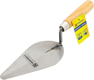 Marksman Set Of 2 Pointing Trowel Wooden Handle Brick Jointer Tuck Bricklayer Bricklaying 7 Inch from B&Q
