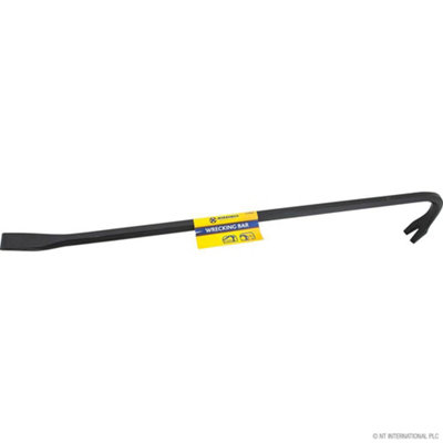 Marksman Wrecking Bar Crow Nail Lever Steel Builders Diy Tool Swan Neck Strong Arm 30 Inch from B&Q