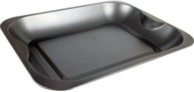Non Stick Baking Bake Oblong Oven Pans Roaster Cooking Tray Kitchen Tin Pan from B&Q