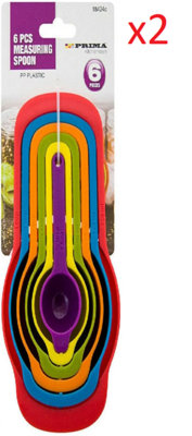12Pc Plastic Kitchen Scoop Measuring Baking Cooking Utensil Spoons Handle from B&Q