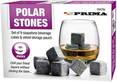 9Pc Polar Stones Beverage Cubes Whisky Cold Drinks Bar Reusable Summer from B&Q