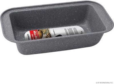  - Non Stick Loaf Pan Baking Tray Roasting Kitchen Bake Marble Dots Oven Grey
