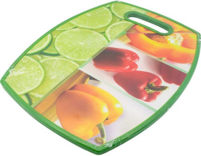  - Non Slip Chopping Board Plastic Food Kitchen Cutting Fruits Vegetables