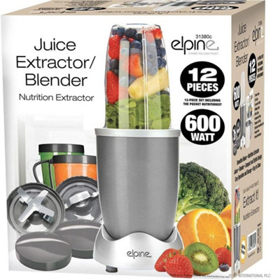 12Pc Juice Extractor Blender Kitchen Smoothies Milkshake Processor 600W