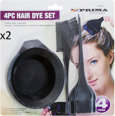 8Pc Hair Colouring Brush And Bowl Set Bleaching Dye Salon Beauty Comb Tint from B&Q