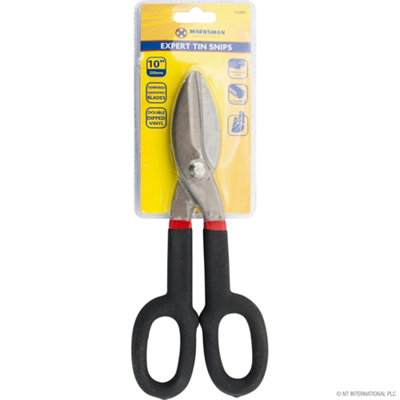 Marksman Tin Snip Aviation Sheet 10 Inch Metal Cutters Shears Tinsnips Straight Cut 250mm from B&Q