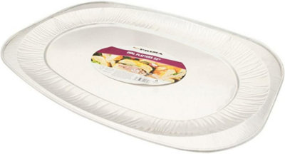 Pack Of 6 Aluminium Foil Oval Platter Food Oven Baking Cooking Tray 22 Inch from B&Q