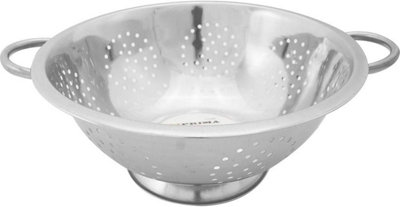  - Stainless Steel Deep Colander 28Cm Cooking Kitchen Lightweight Strainer Food