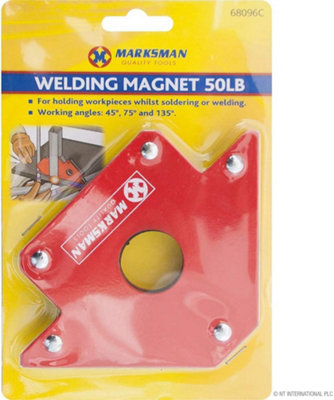 Marksman 50Lb Magnetic Welding Holder Arrow Magnet 3 Angles Solder Soldering Hold from B&Q