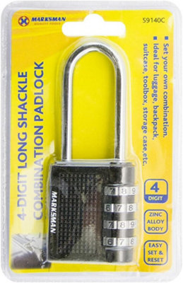Marksman Heavy Duty Laminated Padlock 50mm Security Locker Toolbox Shed Gates Garage Multi Use from B&Q