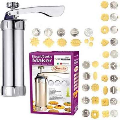 25Pc Biscuit Maker Shaper Cake Cookie Cutter Decorating Set Press Pump Machine from B&Q