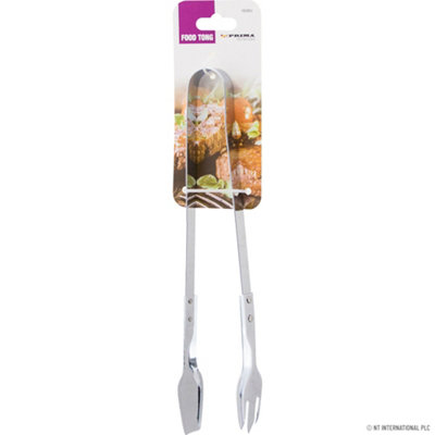 Set Of 2 Stainless Steel Food Tong Cooking Serving Kitchen Buffet Catering Utensil from B&Q