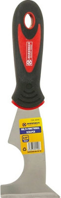Marksman Set Of 2 Multi-Functional Scraper Paint Wallpaper Floor Wooden Grip Handle 2.5 Inch from B&Q