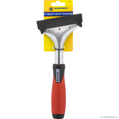 Marksman Set Of 2 Heavy Duty Scraper 4 Inch Paint Wallpaper Floor Wooden Handle Hand Tool Workshop from B&Q