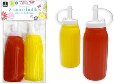  - Pack Of 2 Bello Sauce Bottles Ideal For Ketchup & Mustard