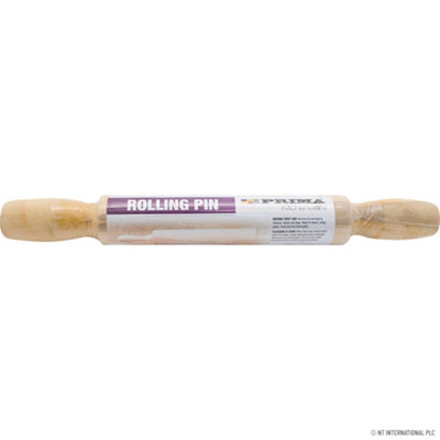 Large Wooden Rolling Pin Chapati Baking Pastry Cooking Pizza Dough Kitchen Tool from B&Q
