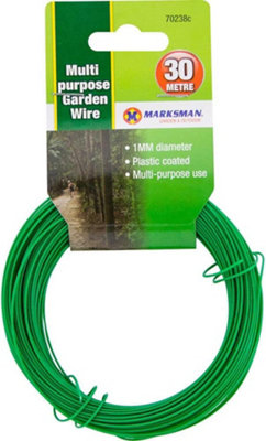 Marksman Pack Of 4 Multi Purpose Garden Wire Strong Plant Support 30M from B&Q