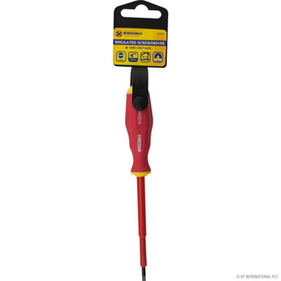 Marksman Set Of 2 Insulated Screwdriver Set Plastic Handle Hand Tool Diy Workshop Magnetic 4 Inch from B&Q