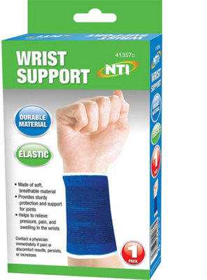 Set Of 2 Elastic Wrist Support Durable Muscles Bandage Wrap Arthritis Injury Strap from B&Q