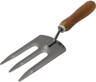Garden Hand Fork Tool Heavy Duty Gardening Planting Wooden Handle Digging from B&Q