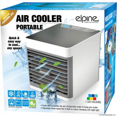 Led Colour Changing Portable Personal Air Conditioner Cooler Cools And Humidifies Summer Breeze from B&Q