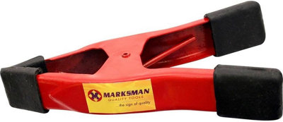 Marksman 6 Inch Metal Spring Clamps Rubber Coated Ends Grips Clips Vice Strong Tool from B&Q