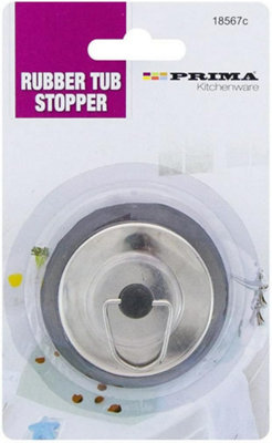  - Pack Of 3 Rubber Tub Stopper Drain Plug Replacement Bath Tub Bathroom