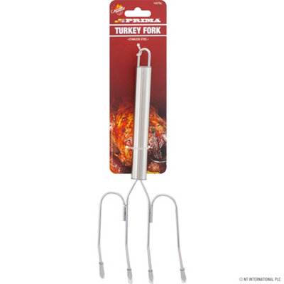 Bbq Turkey Lifting Forks Portable Versatile Safe Grilling Fork Meat Barbecue from B&Q