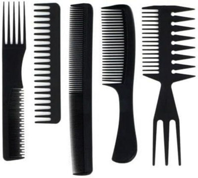 B&Q 10Pc Salon Style Comb Set Hairdressing Wide Tooth Styling Hair Stylist