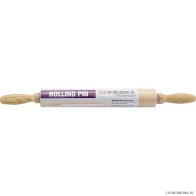 Wooden Rolling Pin Pastry Chapati Baking Cooking Pizza Dough Kitchen from B&Q