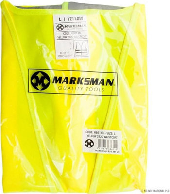  - 2 X Large Yellow Hi Vis Safety Vest Building Construction Visibility Reflective