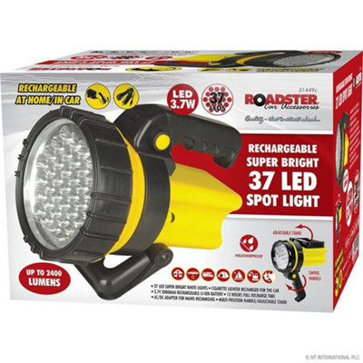 37 Led Ultra Bright Lantern Torch Spotlight Swivel Handle Camping Rechargeable from B&Q