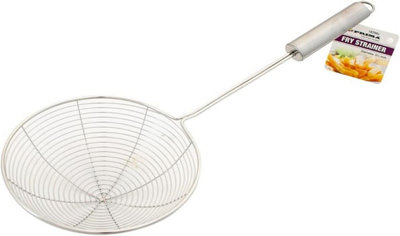 Stainless Steel Fry Strainer Kitchen Cooking Tool Utensil Spoon Handle 14.5Cm from B&Q