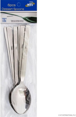 Set Of 36 Teaspoons Stainless Steel Spoon Dessert Sundae Food Ice Cream Serving from B&Q